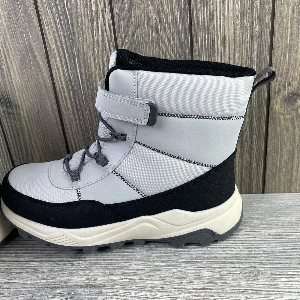 Cat & Jack Kids Youth Noah Waterproof Hook & loop Winter Boots Size 5